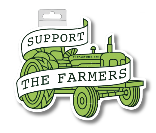 Support The Farmers Sticker